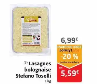 Colruyt Lasagnes bolognaise stefano toselli offre