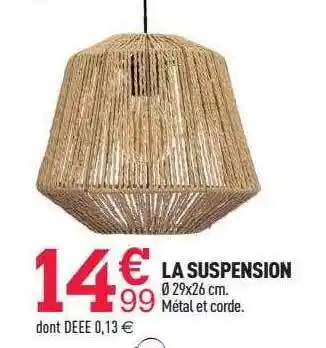Centrakor La suspension offre