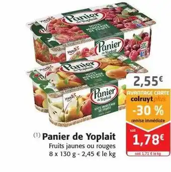 Colruyt Panier de yoplait offre