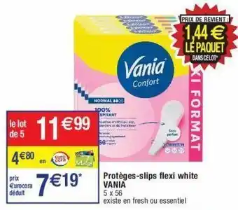 Cora x Carrefour Protège-slips vania offre