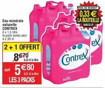 Cora x Carrefour Eau contrex offre