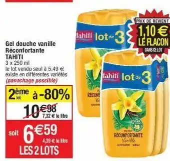 Cora x Carrefour Gel douche tahiti offre