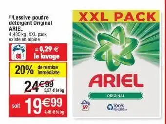 Cora x Carrefour Lessive en poudre ariel offre