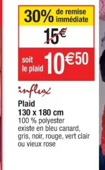 Cora x Carrefour Plaid 130 x 180cm offre