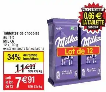 Cora x Carrefour Chocolat milka offre