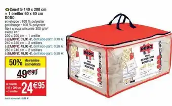 Cora x Carrefour Couette dodo offre