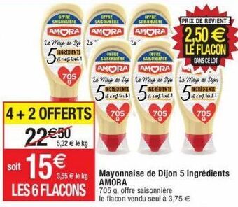 Cora x Carrefour Mayonnaise amora offre