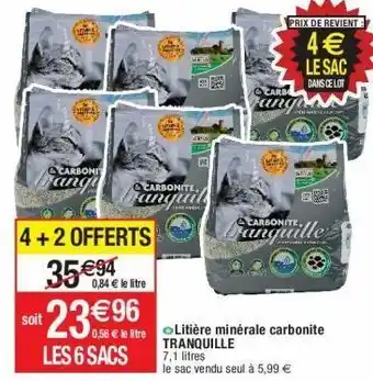 Cora x Carrefour Litière pour chats offre