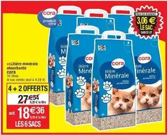 Cora x Carrefour Litière cora offre