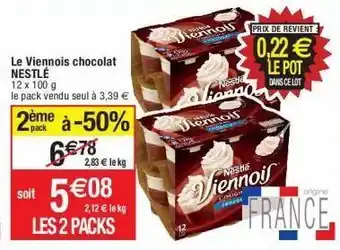 Cora x Carrefour Desserts au chocolat nestlé offre