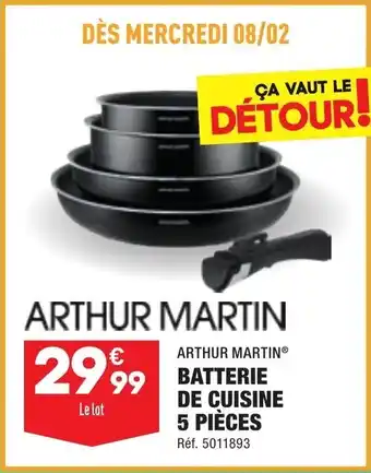 ALDI Batterie de Cuisine 5 Pièces offre
