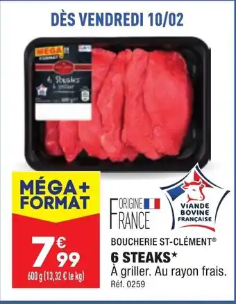 ALDI 6 Steaks offre