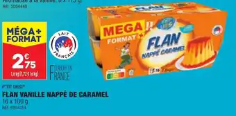 ALDI Flan vanille nappé de caramel offre