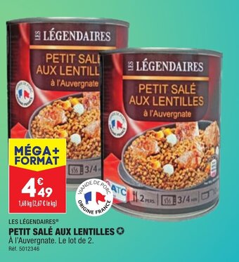 ALDI Petit salé aux lentilles offre