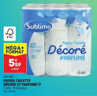 ALDI Papier toilette décoré et parfumé offre