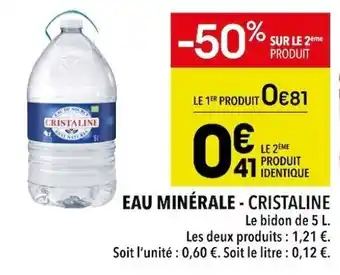 Supeco Eau Minerale offre