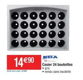 Cora x Carrefour Casier 24 bouteilles offre