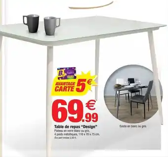 Bazarland Table de repas offre