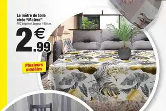 Bazarland Le mètre de toile cirée offre