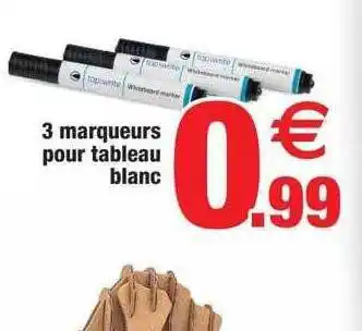 3 marqueurs pour tableau blanc