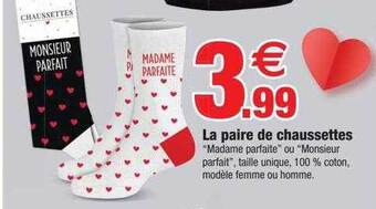 Bazarland La paire de chaussettes offre