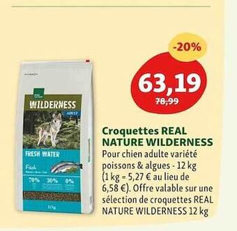 Maxi Zoo Croquettes real nature wilderness offre