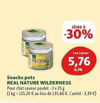 Maxi Zoo Snacks pots real nature wilderness offre