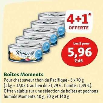 Maxi Zoo Boîtes moments offre