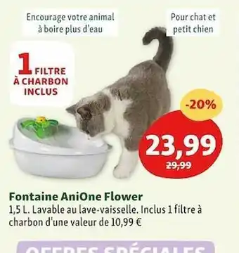 Maxi Zoo Fontaine anione flower offre