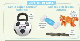Maxi Zoo Le ballon sauteur bubimix, les jouets anione offre