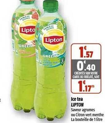Coccinelle Supermarché Ice tea lipton offre