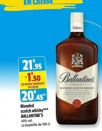 Blended scotch whisky ballantine's