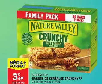 ALDI Barres de céréales crunchy nature valley offre