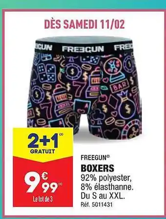ALDI Boxers freegun offre