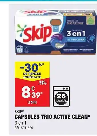 ALDI Capsules trio active clean skip offre