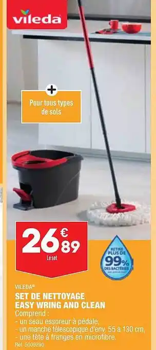 ALDI Set de nettoyage easy wring and clean vileda offre