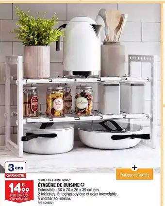 ALDI Étagère de cuisine home création living offre