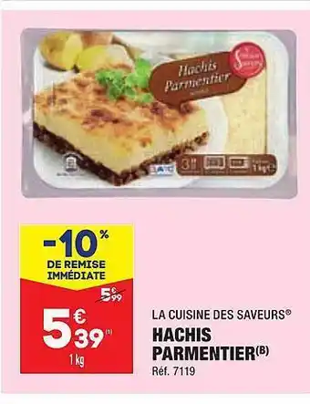 ALDI Hachis parmentier la cuisine des saveurs offre
