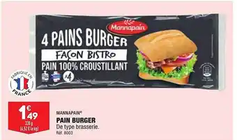 ALDI Pain burger mannapain offre