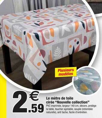 Bazarland Le mètre de toile cirée offre