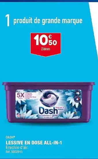 ALDI Lessive en dose all-in-1 dash offre