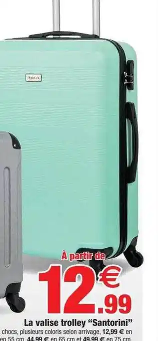 Bazarland La valise trolley offre