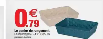 Bazarland Le panier de rangement offre