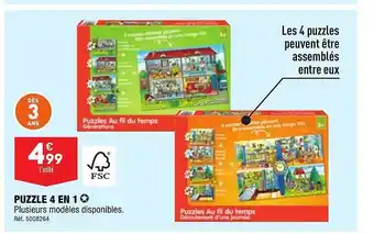 ALDI Puzzle 4 en 1 offre