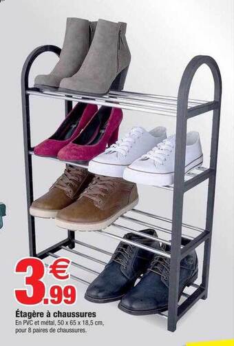 Bazarland Étagère à chaussures offre