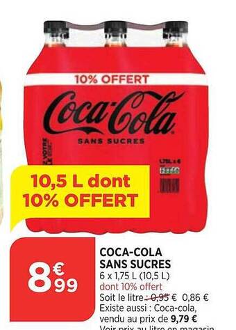 Bi1 Coca-cola sans sucres offre