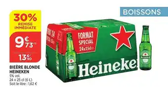 Bière blonde heineken