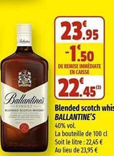 Coccimarket Blended scotch whisky ballantine's offre