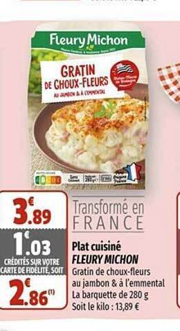 Coccimarket Plat cuisiné fleury michon offre