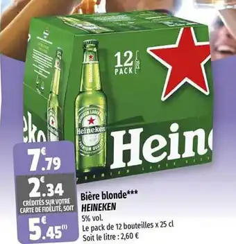 Coccinelle Express Bière blonde heineken offre